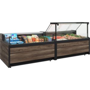 Витрина холодильная Carboma GC111 SV 3,75-1 (1008 Темный дуб) (без боковин) - Изображение 3