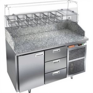 Стол холодильный для пиццы HiCold PZ3-13/GN камень