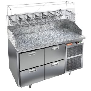 Стол холодильный для пиццы HiCold PZ3-22/GN камень