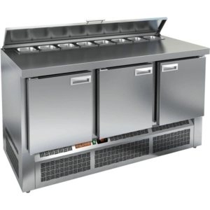 Стол холодильный для салатов HiCold SLE2-111SN (1/6) О с крышкой