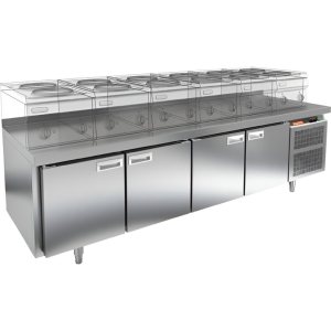 Стол морозильный HiCold GN 1111/BT LT под тепловое оборудование