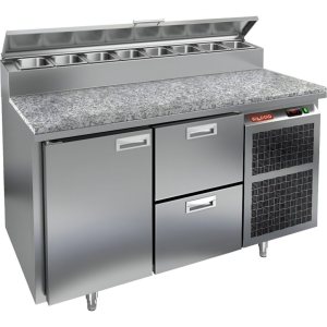 Стол холодильный для пиццы HiCold PZ1-12GN (1/3) камень