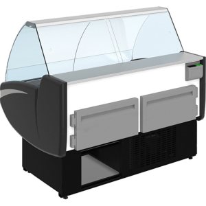 Витрина холодильная CRYSPI Gamma-2 SN FISH 1200 LED (с боковинами) - Изображение 4